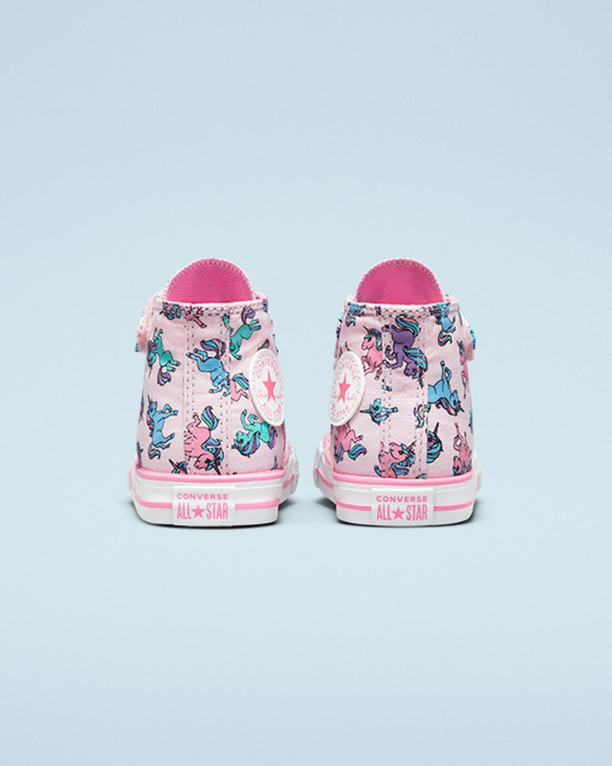 Tenis Converse Chuck Taylor All Star Easy-On Unicorns Cano Alto Menina Rosa Azuis | PT I0743T1